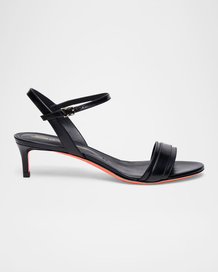 Sirolo Leather Ankle-Strap Sandals by SANTONI