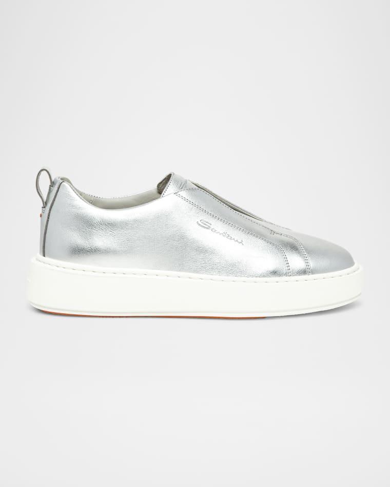 Victory Metallic Slip-On Sneakers by SANTONI