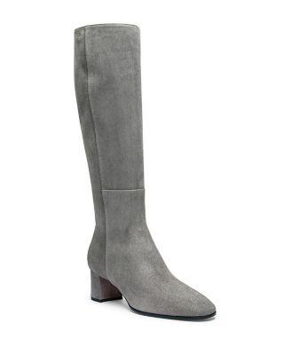 Women's Filed Suede Mid-Heel Boot by SANTONI