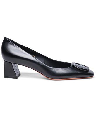 Women's Hasmig Tonal Buckle Leather Pump by SANTONI