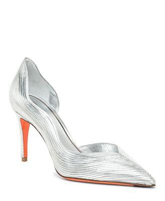 Women's Leather High-Heel Pump by SANTONI