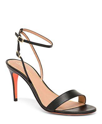 Women's Leather High Heel Sandal by SANTONI
