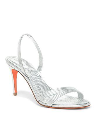 Women's Leather Mid-Heel Sandal by SANTONI