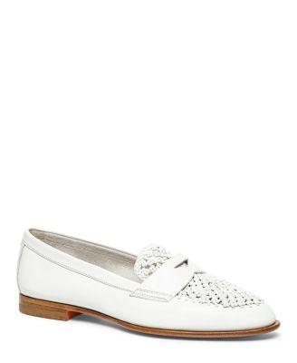 Women's Leather Penny Loafer by SANTONI