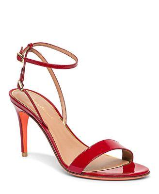 Women's Patent Leather High Heel Sandals by SANTONI