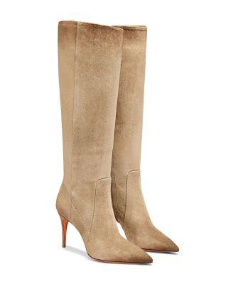 Women's Suede High-Heel Boot by SANTONI