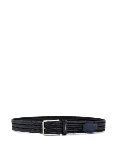 braided leather belt by SANTONI