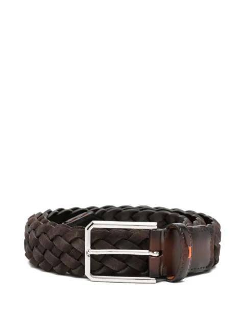 braided suede belt by SANTONI