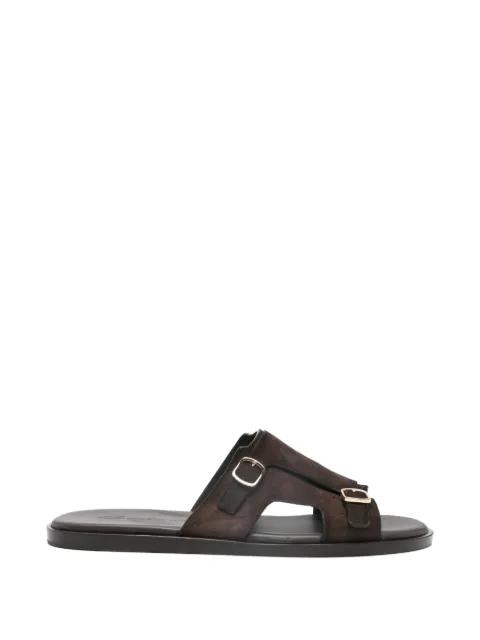 buckle-detail slides by SANTONI