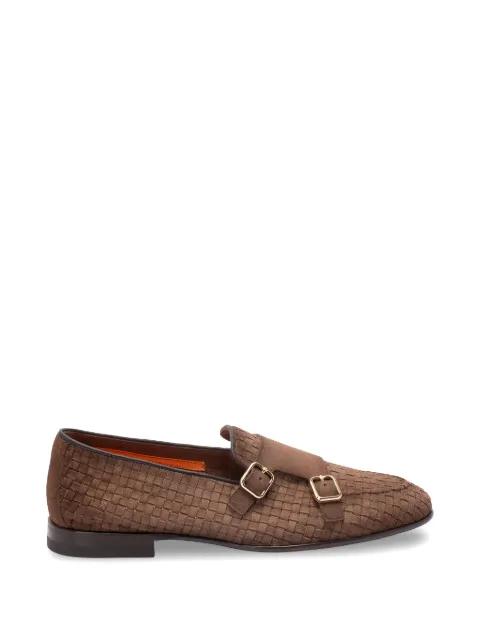 double-buckle loafers by SANTONI