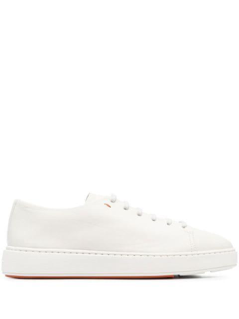 embossed-logo tongue low-top sneakers by SANTONI