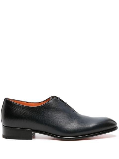 faded-effect leather Oxford shoes by SANTONI