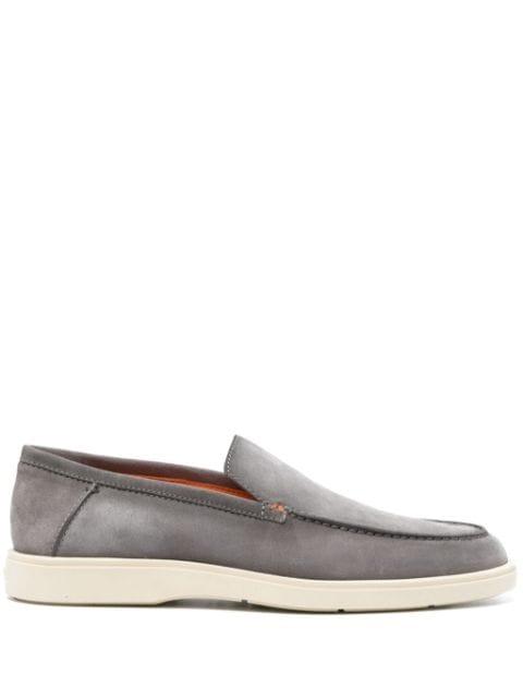 gradient-effect suede loafers by SANTONI