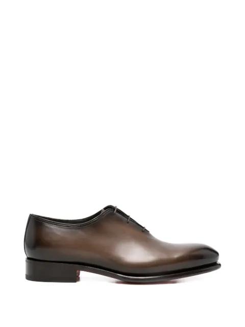 lace-up almond-toe loafers by SANTONI
