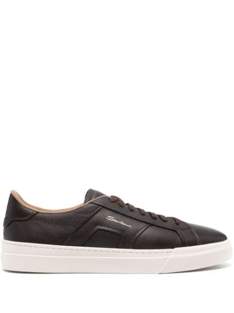 lace-up leather sneakers by SANTONI