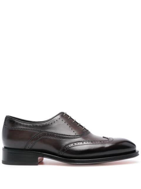 leather lace-up brogues by SANTONI