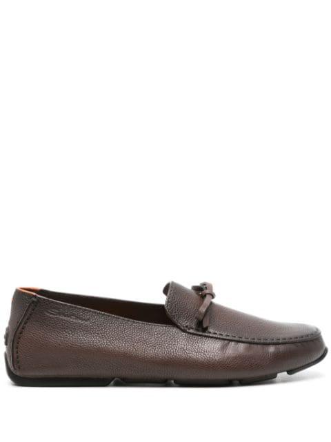 leather loafers by SANTONI