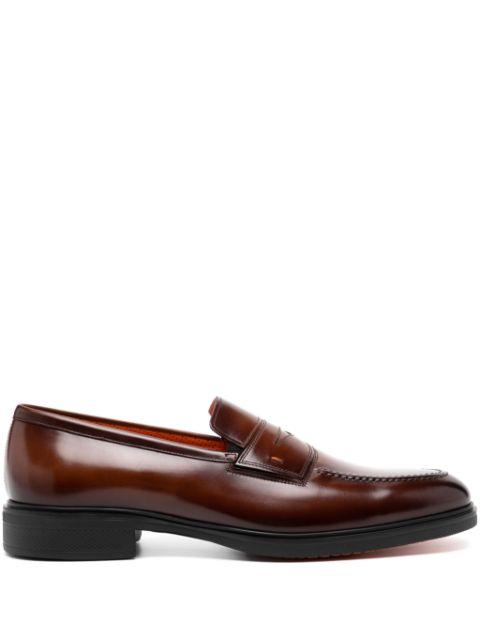 leather loafers by SANTONI