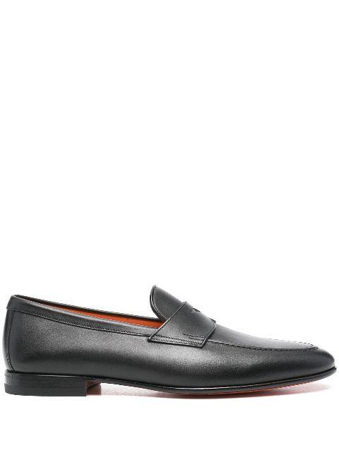 leather loafers by SANTONI