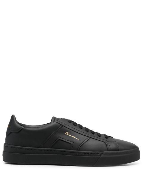 leather low-top sneakers by SANTONI