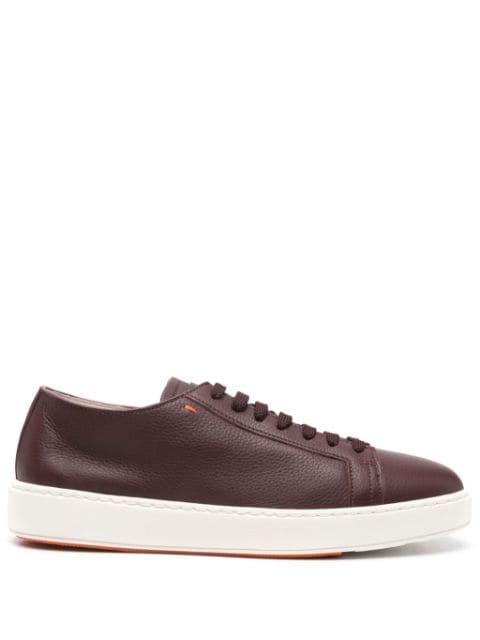 leather sneakers by SANTONI