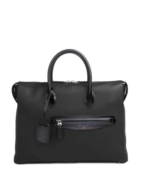 leather tote bag by SANTONI