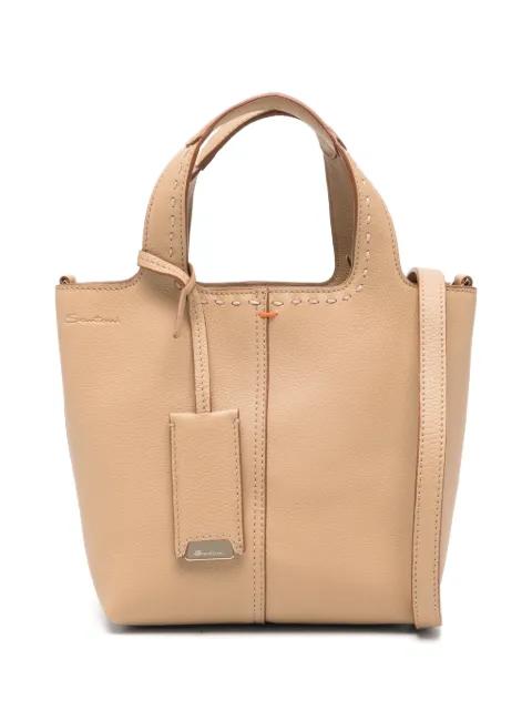 leather tote bag by SANTONI