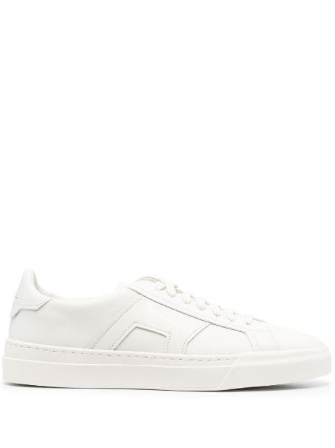 logo-print panelled-design sneakers by SANTONI