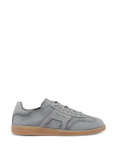 logo-print suede sneakers by SANTONI