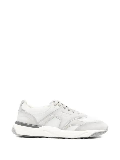 panelled leather sneakers by SANTONI
