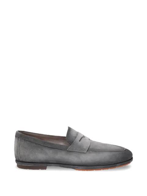 penny leather loafers by SANTONI