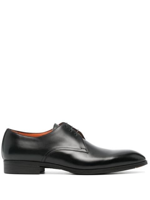 round-toe leather Oxford shoes by SANTONI
