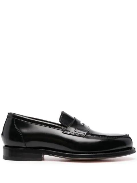 slip-on leather loafers by SANTONI