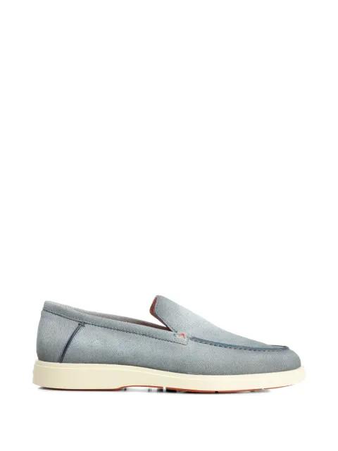 stitch-detail loafers by SANTONI