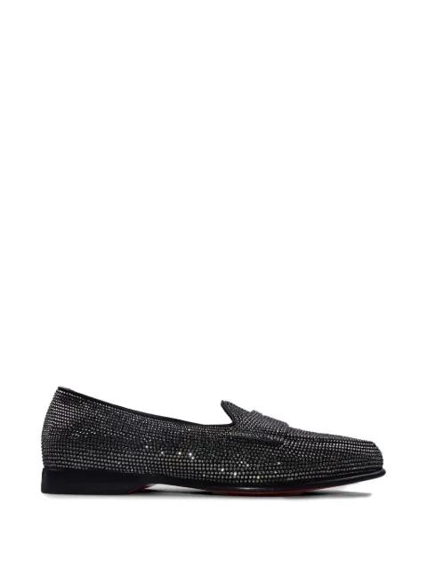 stud-embellished leather loafers by SANTONI