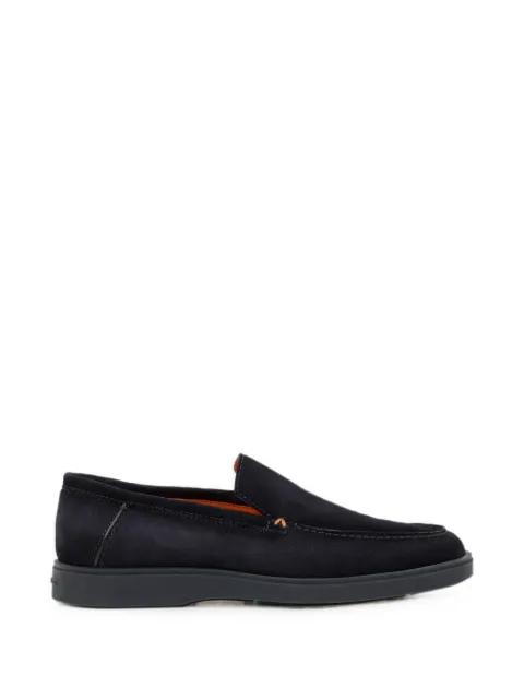 suede almond-toe loafers by SANTONI