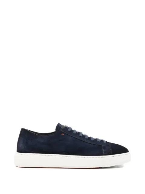 suede lace-up sneakers by SANTONI
