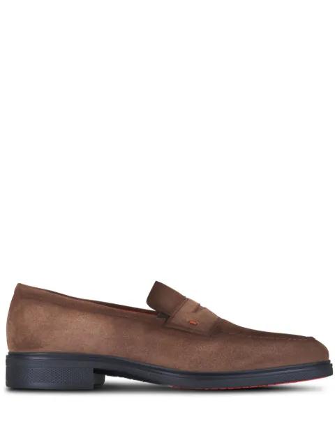 suede loafers by SANTONI