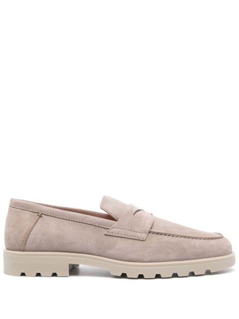 suede loafers by SANTONI