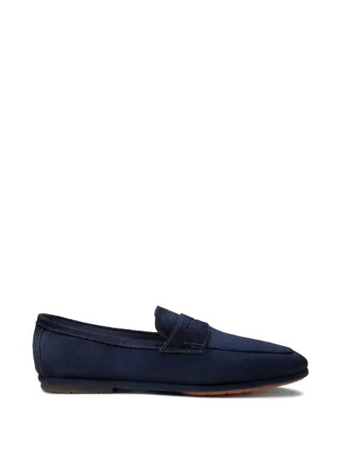 suede panelled loafers by SANTONI