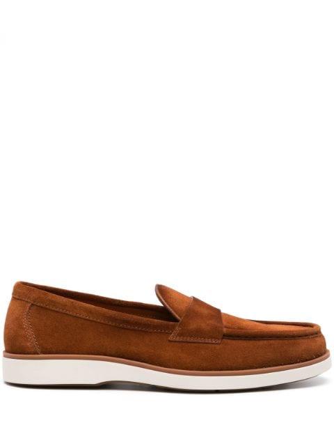 suede penny loafers by SANTONI