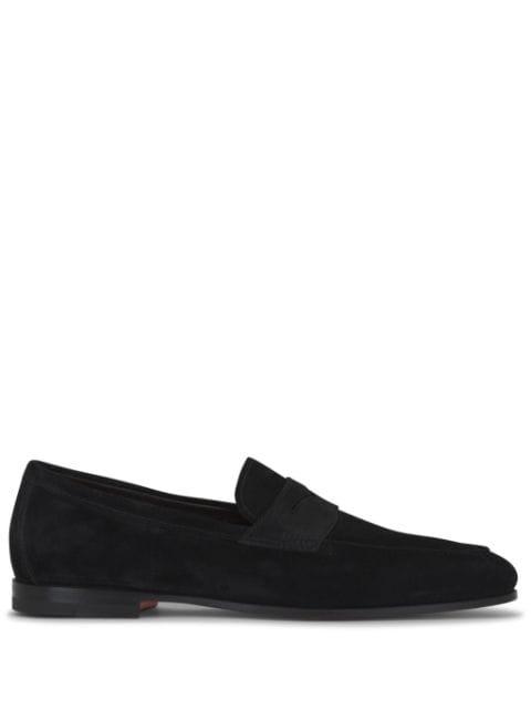 suede penny loafers by SANTONI