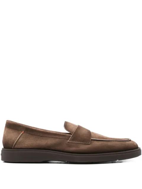 suede penny loafers by SANTONI
