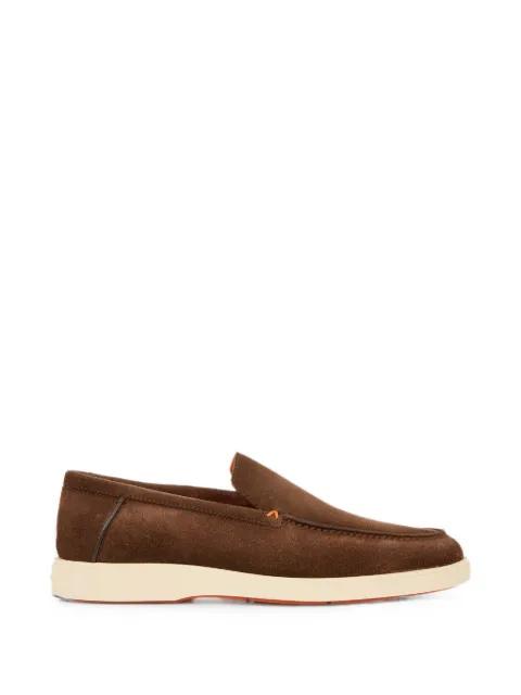 suede slip-on loafers by SANTONI