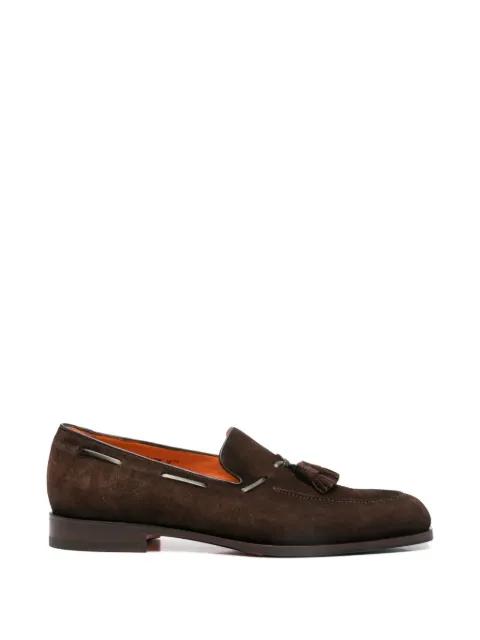 tassel-detail leather loafers by SANTONI