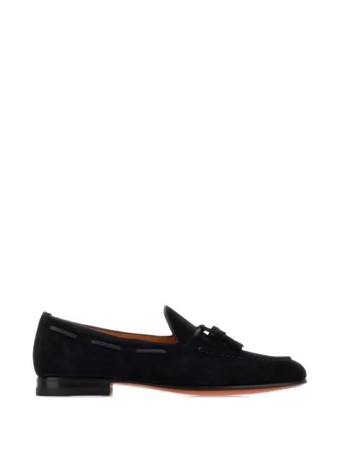 tassel-detail suede loafers by SANTONI