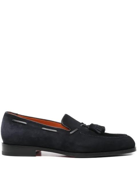 tassel-detail suede loafers by SANTONI