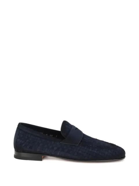 woven strap loafers by SANTONI