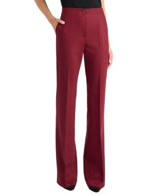 Beth Flared Pant in Virgin Wool Stretch by SANTORELLI