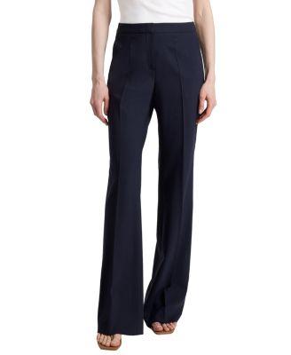 Bethany Flared Pant in Virgin Wool Stretch by SANTORELLI